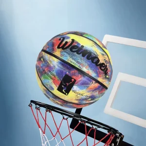 Official Size 6 Indoor Outdoor Basketball Natural Rubber Bladder Customizable Color Logo Durable Bounce Stable