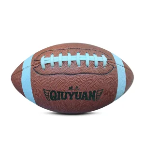 Official Size 9 American Football Durable Grain Texture PU Leather Rugby Ball for Professional Training Team Match
