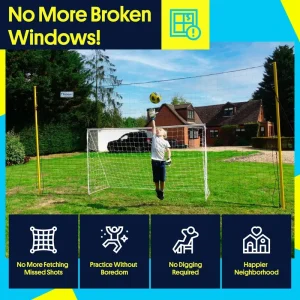 Open Goaaal 3 in 1 Soccer Training Rebounder Soccer Goal for Volley Passing Training Outdoor Sports Backyard Games