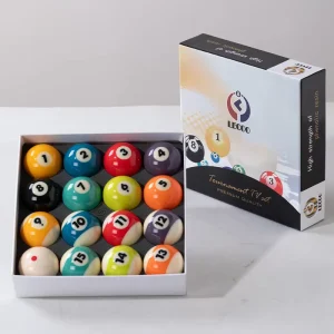 Original 16 Pieces Billiard Balls 57.2mm (2-1/4″) Pool Table Balls for Game Rooms Clubs Bars Leisure Sports