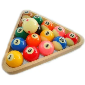 Original Taiwan 57.2mm Tournament Billiards Pool Balls High Quality Phenolic Resin Complete Set of Balls 2-1/4 Inch