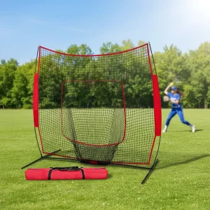 Outdoor 7ft Durable Baseball Softball Net CE Certified Customizable Color Logo Lightweight Portable for Kids Adults