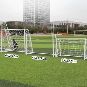 Outdoor Football Door Gate 3-4 a Side Steel Soccer Goals Set Portable for Kids 5-11 a Side Soccer Goals for Universal