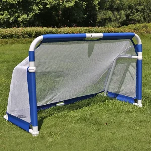 Outdoor Indoor High Quality Mini 4×2.5ft Lightweight Aluminum Folding Portable Football Soccer Goal Net Post