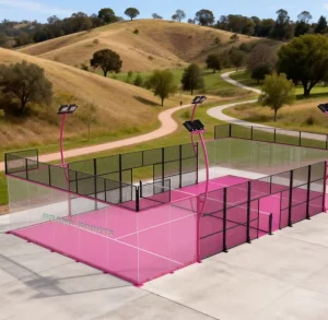Outdoor Indoor Super Panoramic Padel Court Factory Price Padelplatz Terrain De Padel for Padel Club Tournament Use