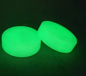 Outdoor Practice PVC Ice Ball Glow in the Dark Training Luminous Hockey Pucks 72*22mm