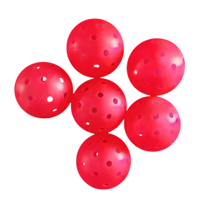 Outdoor Red 74mm 40 Hole Seamless TPE PE Pickleball Balls High Quality Plastic 200pcs/Carton