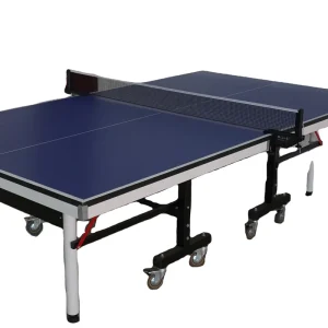 Outdoor SMC Table Tennis Table with Foldable Movable Wheels Easy Folding Movement Steel Frame Training Equipment C TOP PT 0056