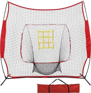 Outdoor Sports Baseball and Softball Net for Practice Hitting Pitching Batting and Catching
