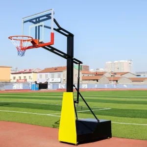 Outdoor Steel Basketball Hoop with Adjustable Height Portable Basketball Stand Goal Suitable for Adults and Children