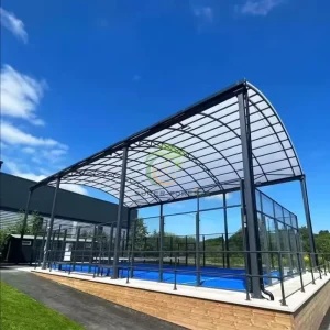 Outdoor and Indoor Fashionable Padel Tennis Sport Field Full Set Roof Tent Padel Court