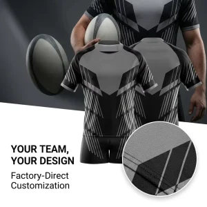 Oversized Custom Rugby Jersey Sublimation Breathable Quick Dry Anti UV Plus Size Men Women Kids Team Uniform Training Match