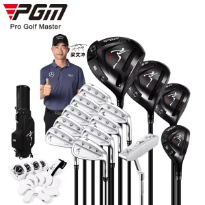 PGM Custom Golf Clubs Complete Set 14pcs Full Set for Right Handed Men Black MTG066