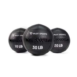 PILOT SPORTS Wall Ball PVC Classic Medicine Ball Fitness Gym Wallball for Strength and Conditioning Exercises