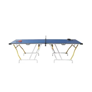 PINJIAN 9ft Table Tennis Table 274cm 4pcs Folding Ping Pong for Indoor and Outdoor Use