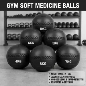 PP Soft Medicine Ball Durable Eco-Friendly Portable 36CM for Core Power Training for Competition Wall Ball