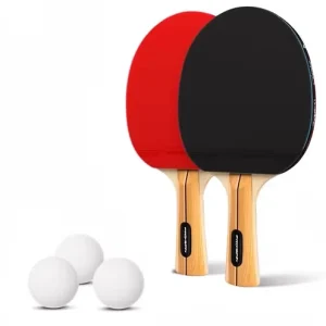 PRO SPIN Durable Training Ping Pong Paddles High Performance Premium Table Tennis Rackets 3 Star Balls Compact Storage Case