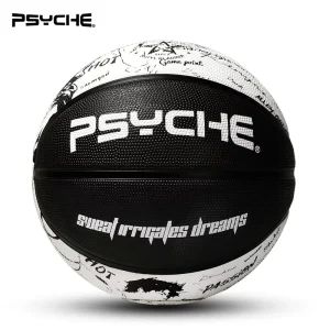 PSYCHE Standard Size 7 Basketball High Quality Natural Rubber Eco friendly 620 650g Training Ball