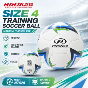PU Cover Soccer Ball Size 4 for Youth Match Training Durable Football Yarn Wound Bladder Custom Logo Supplier