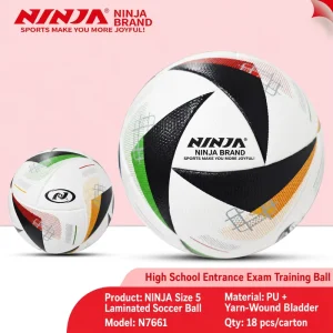 PU Eco Friendly Machine Stitched Soccer Ball Size 5 Durable Training Football Custom Logo for Clubs Schools Teams Sports Events