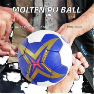 PU Leather Hand Stitched Handball Size 1 2 3 OEM Adult Use Training Custom Logo Match