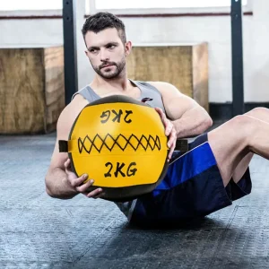 PU Leather PP Cotton Durable 32cm Diameter Basketball Training Medicine Ball Color All