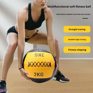 PU Soft Medicine Ball for Gym Fitness Squat Waist & Abdominal Rehabilitation and Physical Training Gravity Ball