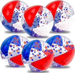 PVC Beach Balls Large Rainbow Beach Ball Inflatable Pool Toys for Party Supplies Decorations