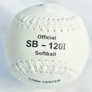 PVC Leather PK Grade Cork Core Softball 12 Inch Training Softball Baseball White Flat Seams Construction