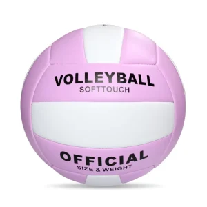 PVC Machine Sewn Thickened No.5 Macaron Volleyball Ball for Students Training Exam Beach Use