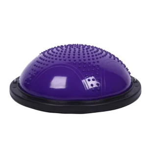 PVC Round Durable Half Exercise Yoga Ball 58cm for Women’s Yoga Pilates Strength Exercise