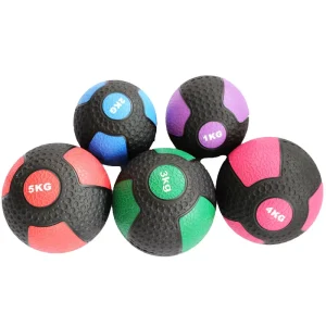 PVC Solid Rubber Slam Medicine Ball 1kg to 10kg Fitness Exercise Equipment for Yoga Strength Training Gym Weight Ball
