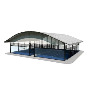 Padel Court with Cover Roof and Tempered Glass Padel Court Glass Paddle Tennis Squash Court Padel System