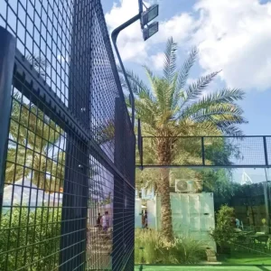 Padel Tennis Court Sports Equipment 12mm Artificial Turf Height Indoor 10m*20m 12mm Tempered Glass