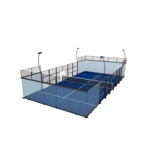 Panoramic Padel Tennis Court Flooring UV Resistant Glass to Tournament Standard Equipment for Padel Courts