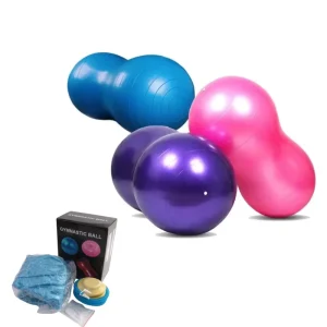 Peanut Yoga Ball Anti Burst Yoga Exercise Ball With Color Box Body Massager Gym Fitness Stability Exercise
