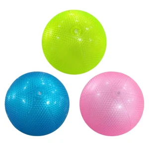 Pearlescent Beach Ball Color Size Logo Custom Beach Ball 60cm Pink Blue Green Inflatable Beach Ball for Kids Adults