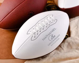 Personalized Custom Brand Logo American Football Ball Size 9 PU Leather Manufacturer For Schools Teams Sports Club