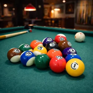Phenolic Resin Tournament Standard Pool Balls Set Regulation Size High Gloss American Pool & 9 Ball Pool & Chinese 8 Ball Pool