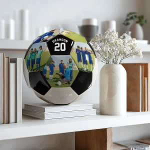 Photo Name Printed Soccer Ball Graduation Gift Custom Processing Drop Shipping Available PU Material Size 5