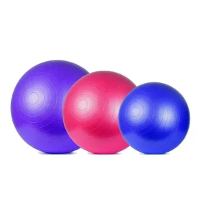 Physical Therapy Custom Size Yoga Balls White 65cm PVC Yoga Ball for Home Gym Pilates Exercise Training
