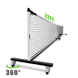 Pickleball Net Portable 10FT Heavy Duty Rebounder Launcher Adjustable Posts Netting Court Set for Practice Training