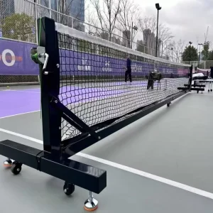 Pickleball Nets with Wheels Rolling Pickleball Net with Wheels Post Stand for Competitions Professional Portable Pickleball Net