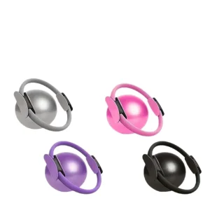 Pilates Ring Yoga Ball Set Rubber Material Home Use Gym Shaping Tool & Pelvic Floor Muscle Trainer Pilates Combination 2