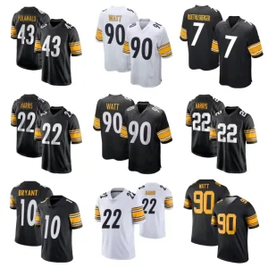 Pittsburgh American Football Jersey #90 T.J. Watt #4 DK Metcalf and so on Stitched USA American Football Rugby Uniform
