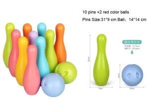 Plastic 27CM 31CM Children’s Bowling Ball Sets Indoor Sport Toy Family Party Parent Child Gift Kids