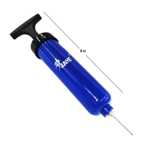 Plastic PP Custom Logo 8 Inch Sports Yoga Basketball Volley Soccer Inflator Portable Mini Hand Air Ball Pump with Needle
