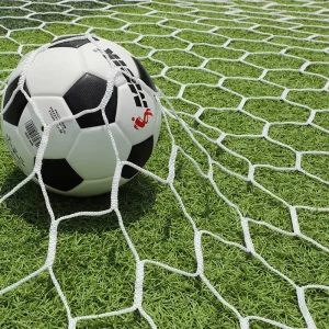 Polyester Outdoor Football Net Soccer Goal Nets Hexagonal Knotless Two Networks Goal Equipment