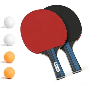 Pong Paddles Set Table Tennis Rackets with Balls for Indoor Outdoor Table Tennis Paddle Game Accessories