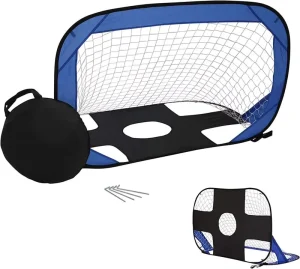 Pop up Soccer Goal for Kids Soccer Goal Net for Backyard Set of 2 with Portable Carrying Case